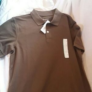 Goodfellow loring brown polo medium